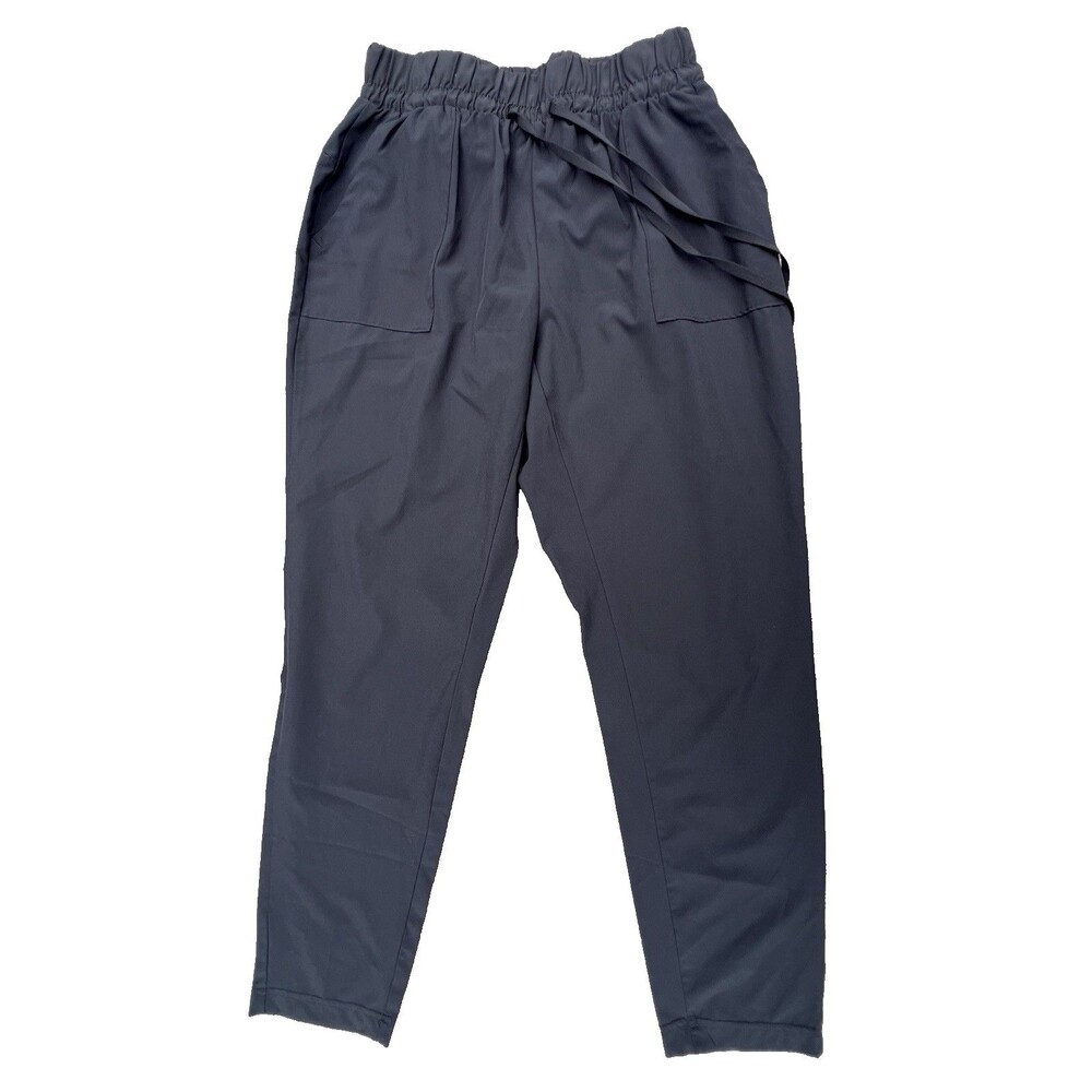 Apana Women’s Yoga Lifestyle Black Parachute Lightweight Ankle Pants Size Small